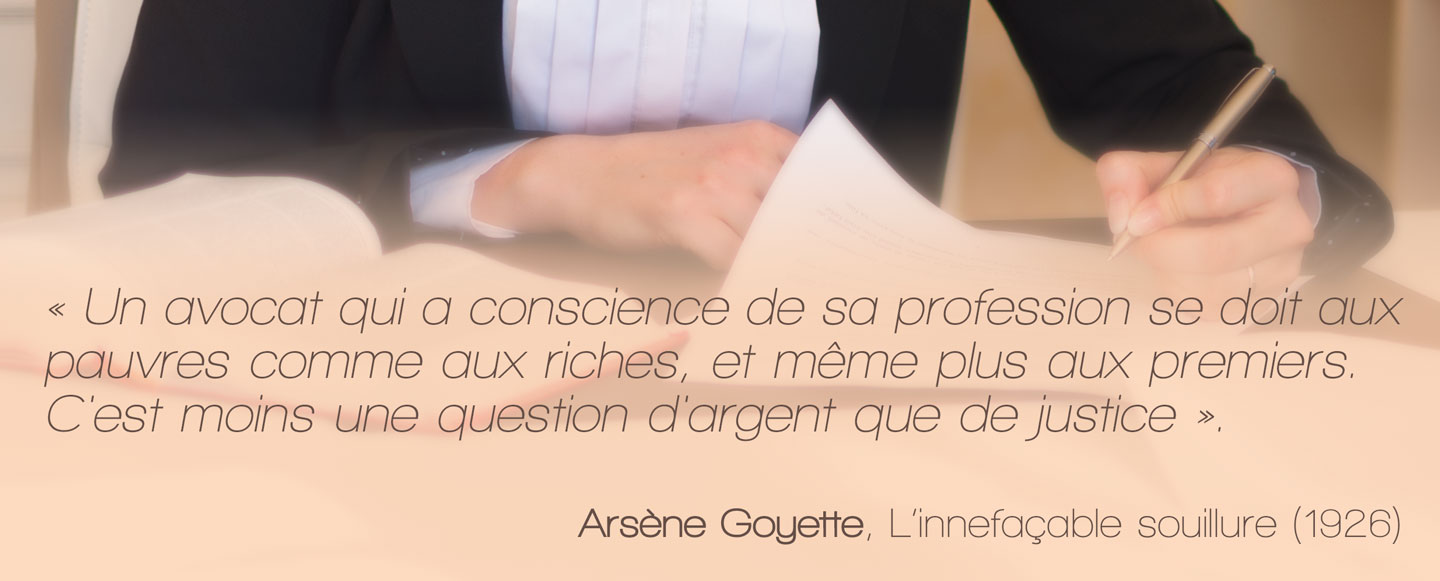 Citation d'Arsène Goyette
